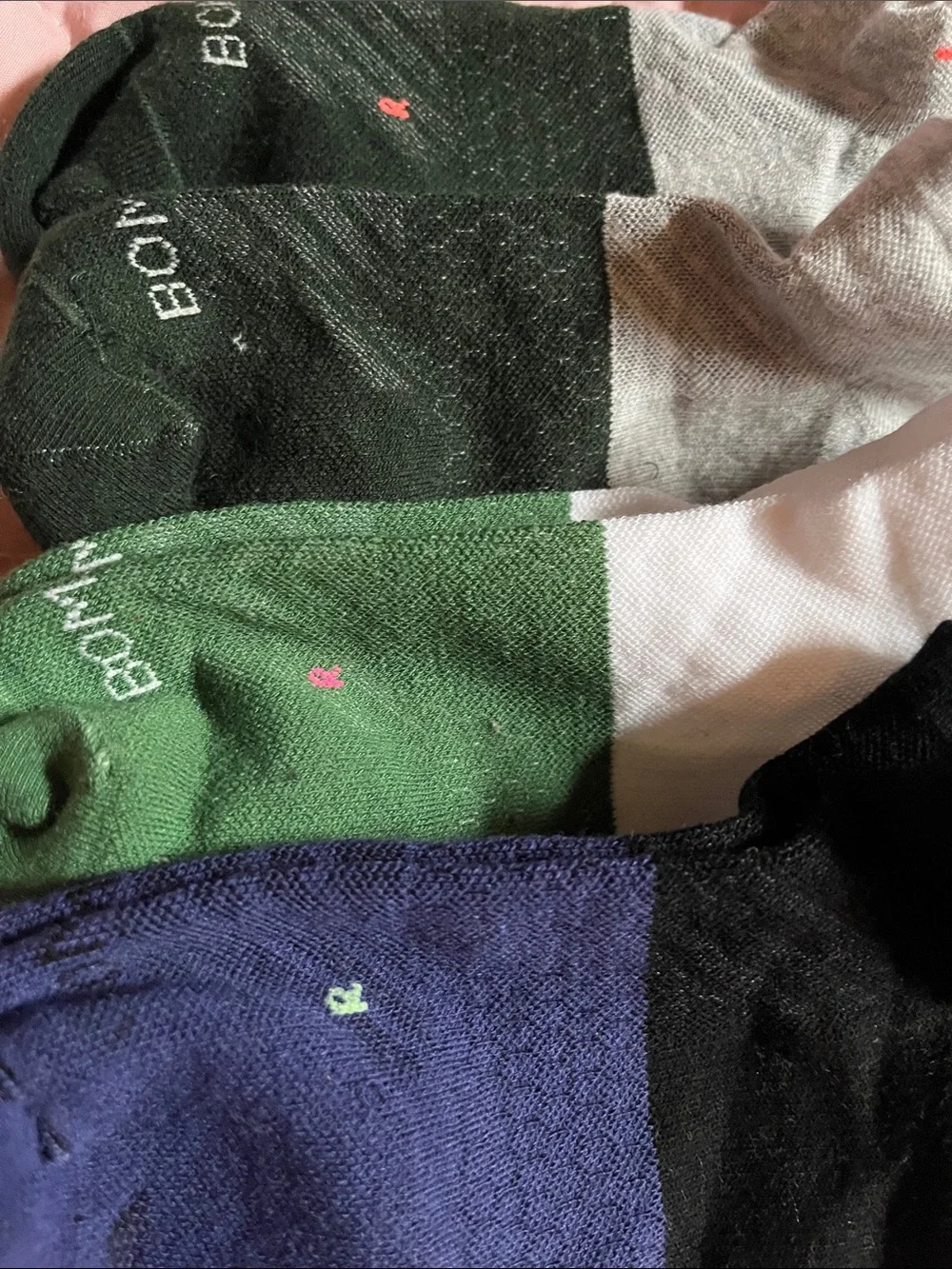 Bombas Men's Low-Cut Socks — Black, Navy, Green, Gray, White